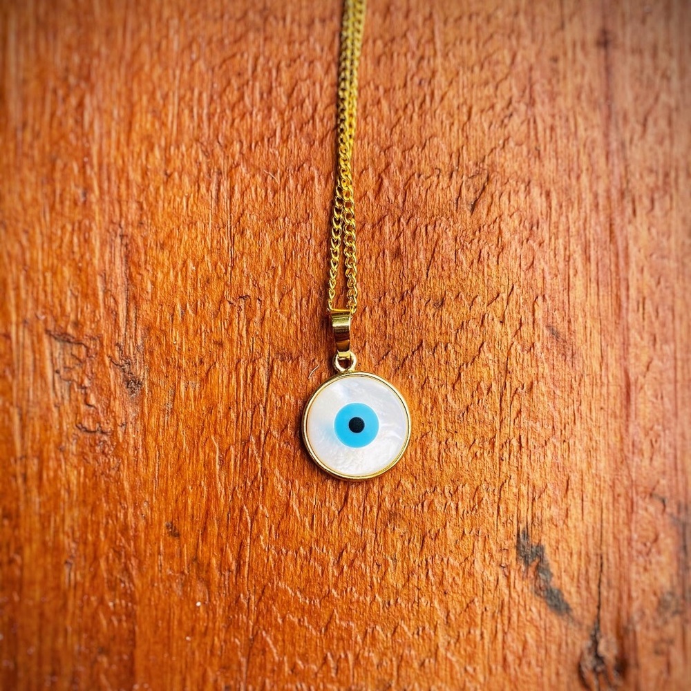 18K Evil Eye Necklace